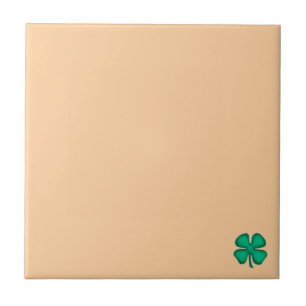 Cerâmica Trevo Irlandês de 4 Folhas Lucky pequeno azulejo b