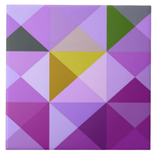 Cerâmica Trivet Azulejo dos Tons Puros de Lavanda Inclinaç