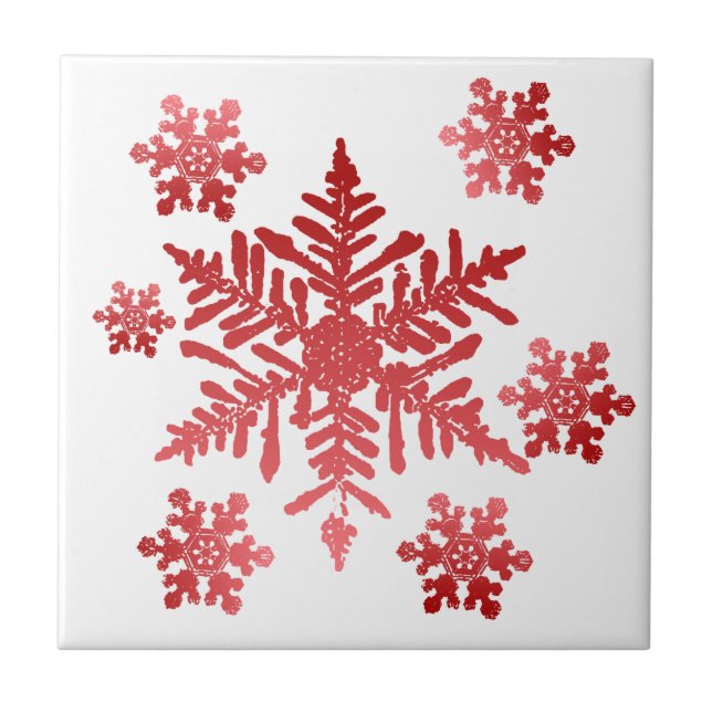 Cerâmica Trivet Azulejo Floco de Neve (Frente)