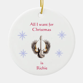 Cerâmica Tudo que eu quero para o Natal é ornamento de