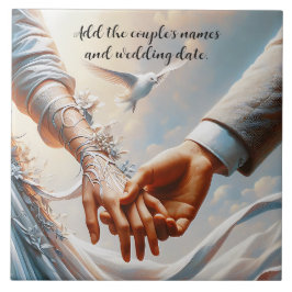 CERÂMICA UM AZULEJO DE CASAMENTO