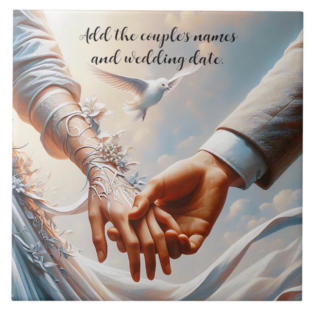CERÂMICA  UM AZULEJO DE CASAMENTO (Frente)