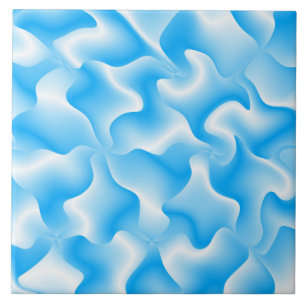 Cerâmica Um design de azulejo moderno azul e branco