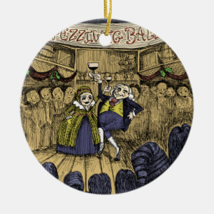 Cerâmica Uma canção de Natal: Bola Fezziwig - Ornamento