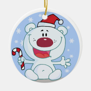 Cerâmica Urso Polar Personalizado Com Ornamento De Canas Ca