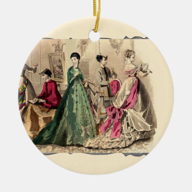 Cerâmica Vestido Vitoriano Com Ornamento Cerâmico De Arco R (Frente)