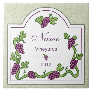 Cerâmica Vinho Personalizado Trivet de Azulejo Grande