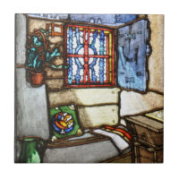 Vitral Windows de Nouveau da arte - azulejo