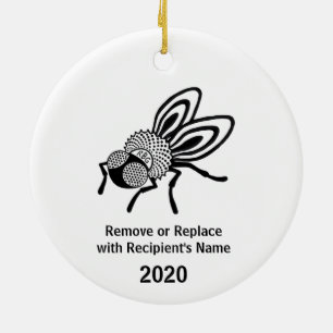 Cerâmica Voo RBG personalizável com ornamento de colarinho
