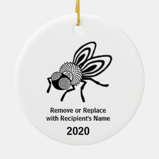 Cerâmica Voo RBG personalizável com ornamento de colarinho