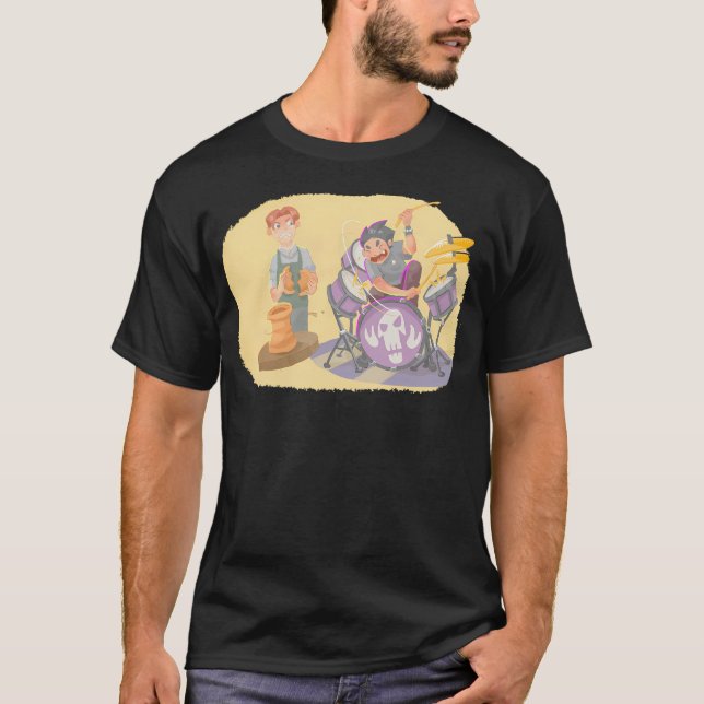 Cerâmica Vs. Punk Drummer T-Shirt (Frente)