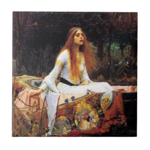 Cerâmica Waterhouse a senhora do azulejo de Shalott