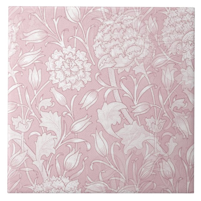Cerâmica William Morris Floral Patterno em Azulejo de Cerâm (Frente)