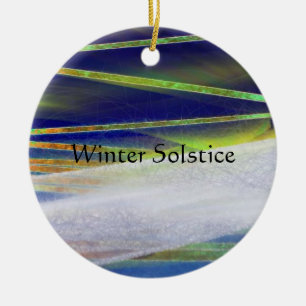 Cerâmica Yule claro ártico do ornamento do solstício de