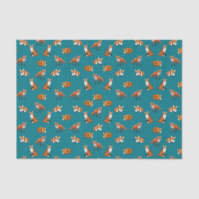 Cerceta do lenço de papel da família do Fox (Frente )