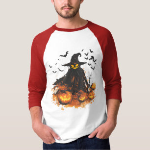Cérebro Abobora Ceifador Halloween T-Shirt – Assus