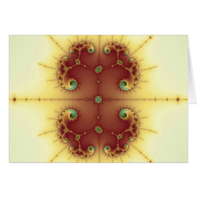 Cérebro - Cartão Fractal (Frente Horizontal)