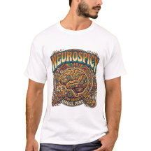 Cérebro Neurospicy | Camiseta Groovy Retro Psicodé