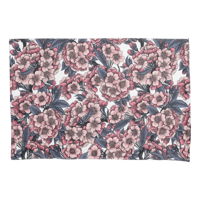 Cereja floresce em rosa e azul (Frente)