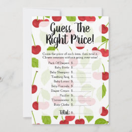 Cerejas Adivinham O Jogo Do Chá de fraldas De Preç