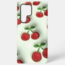 Cerejas Lustrosas – Estojo de telefone com elegânc