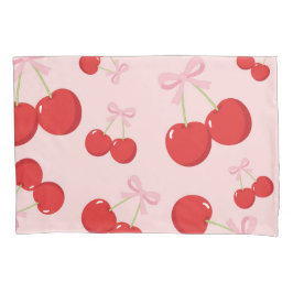 Cerejas Vermelhas com Arco Rosa Coquette Chic