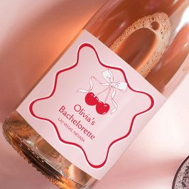 Cerejeira Vermelha Vazia Rosa No Topo Do Champanhe