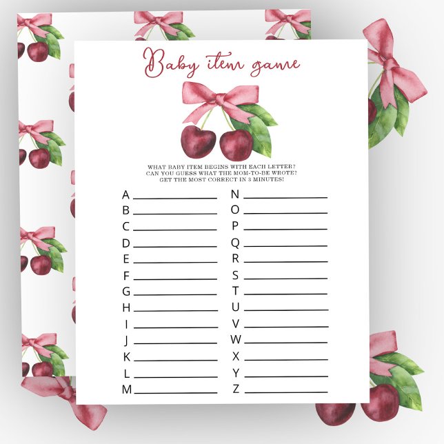 Cereries chá de fraldas Bebê Jogo (Criador carregado)