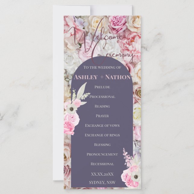 Cerimônia de Casamento de Terras Florais de Lilac  (Frente)