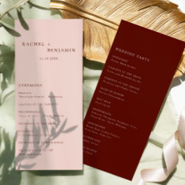 Cerimônia de Casamento Moderna Boho Terracota Mini