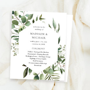 Cerimônia de Casamento Russo Eucalyptus e Folhas d