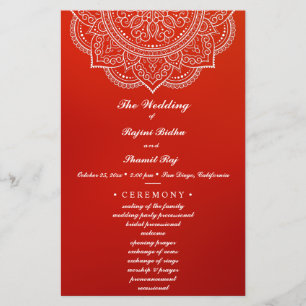 Cerimônia Elegante de Casamento de Paisley Indiano