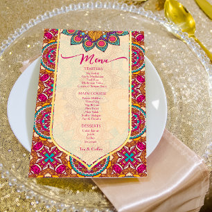 Cerise mandala rangoli personalizado modelo de men