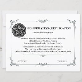 Certificação de Alto Nível