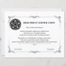 Certificação de alto nível