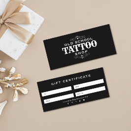 Certificação de Presente de Artista de Tatuagem Mi