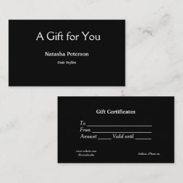 certificado clássico de negócios azul branco