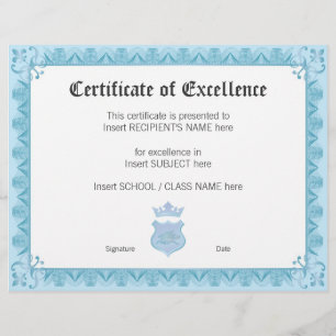 CERTIFICADO DA EXCELÊNCIA