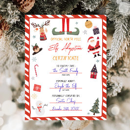 Certificado de Adoção de Elfo Adote um Elfo Natal