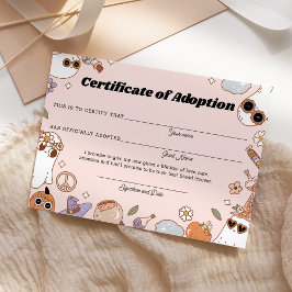 Certificado de Adoção do Fantasma de Halloween, co