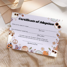 Certificado de Adoção do Fantasma de Halloween Pur