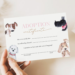 Certificado de Adoção Puppy Paw-ty
