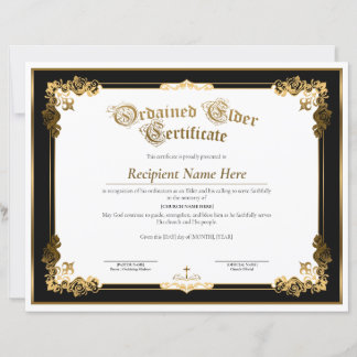 Certificado de Ancião Ordenado, Ordenação de Anciã