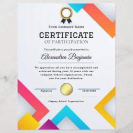 Certificado de Apreciação