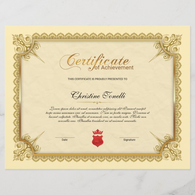 Certificado De Apreciação (Frente)