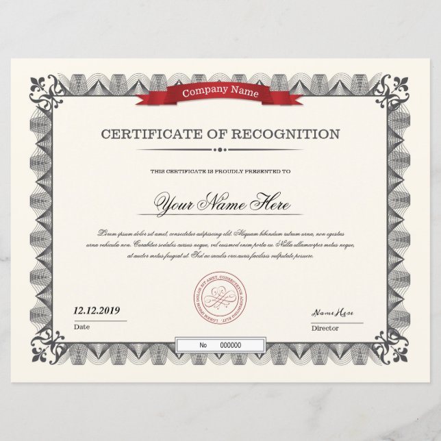 Certificado De Apreciação (Frente)