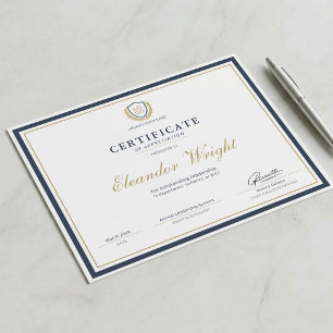 Certificado de Apreciação com Logotipo Personaliza