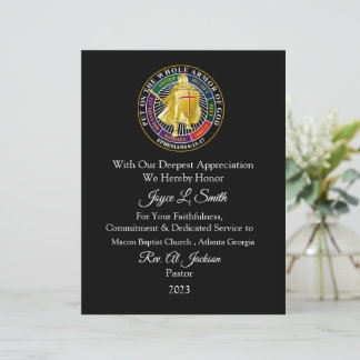 Certificado de Apreciação da Igreja