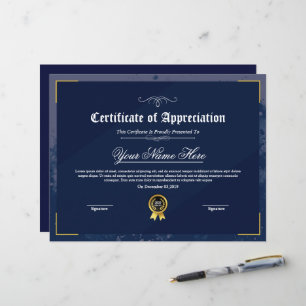 Certificado De Apreciação Imprimível