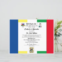 Certificado de Apreciação OES